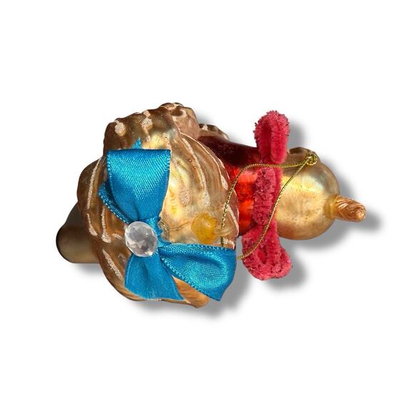 December Diamonds Anthropomorphic Cocker Spaniel Puppy Glass Christmas Ornament - Picture 11 of 16